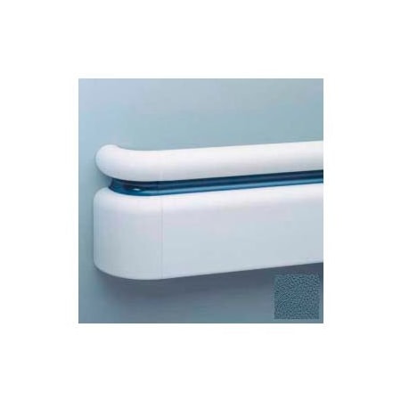 Pawling All Vinyl Three-Piece Handrail System, 6.25" Face, Aluminum Retainer, 12' Long, Windsor Blue BR-400V-265